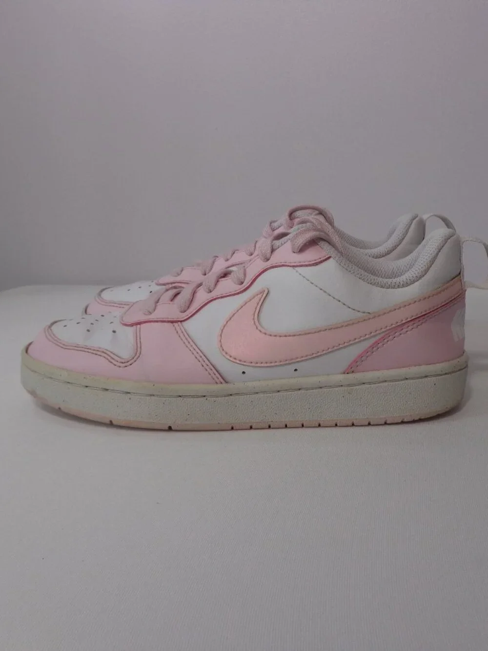 Nike Court Borough Low Recraft Girls Pink Shoes Sneakers DV5456-105 Size 4Y